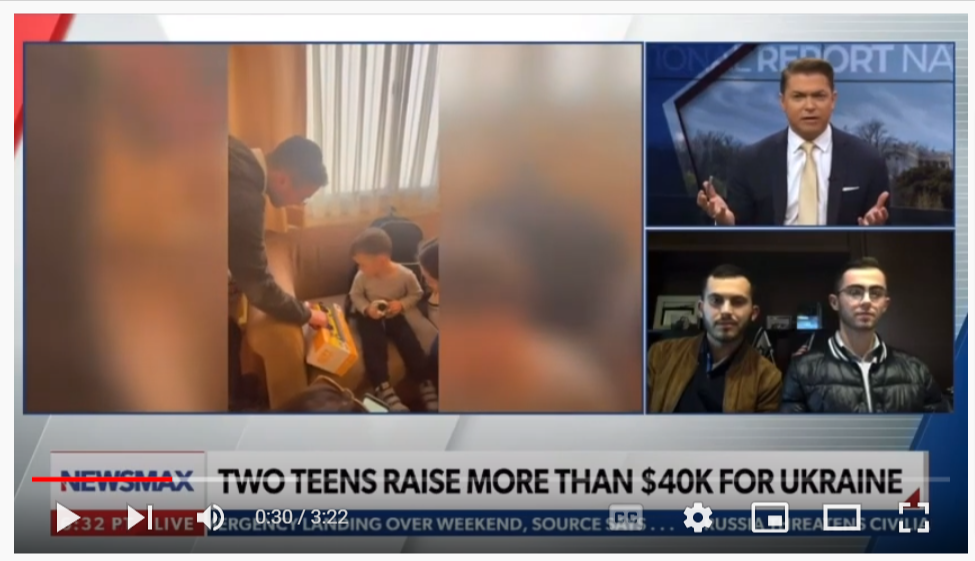 Two teens raise over $40K for Ukrainians