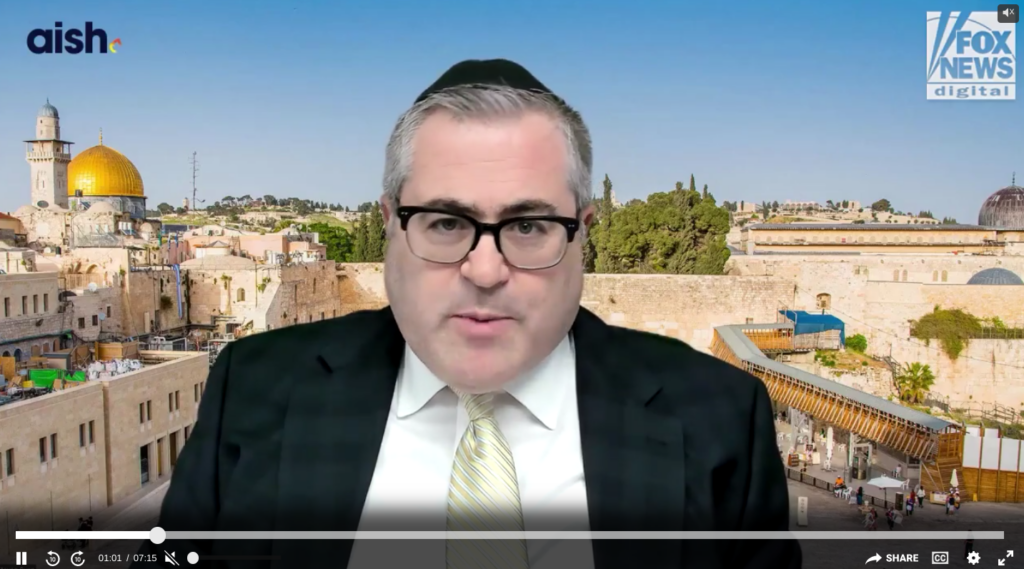 Aish CEO Rabbi Steven Burg speaks to Fox News Digital about Iran’s attack on Israel