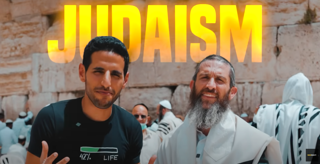 Nas Daily Studied Judaism at Aish with Rabbi Dov Ber Cohen