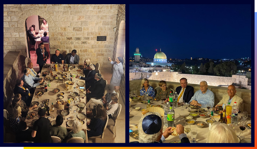 Hosting the Newsmax team and other VIPs enjoying dinner with the best view in the world on the Diener terrace.