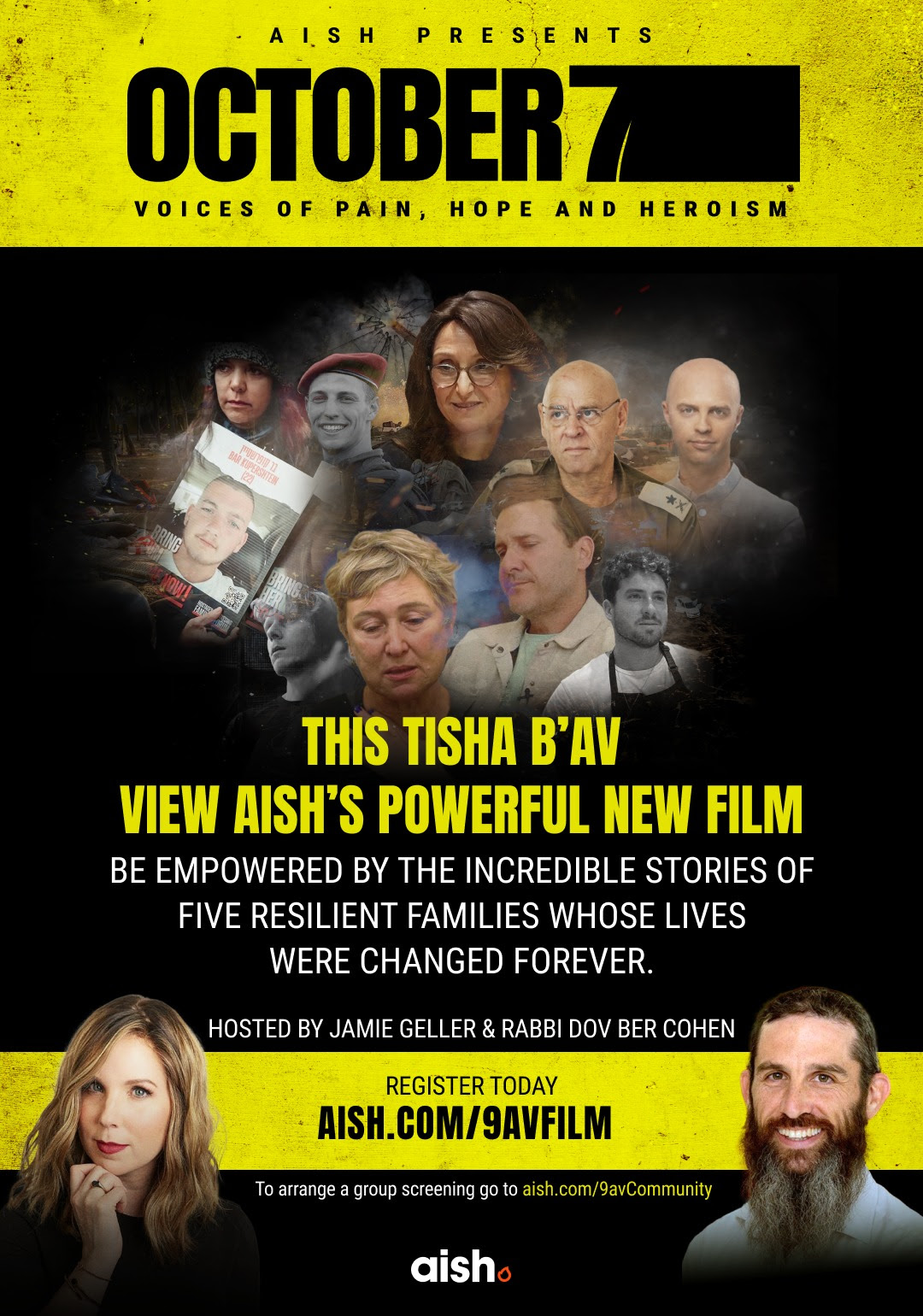 Aish tisha b'av film flyer