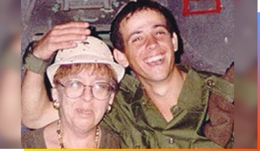 Esther Wachsman with her son Nachshon prior to his murder.