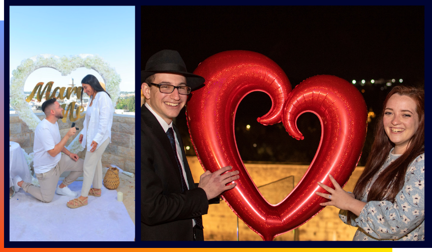 Marriage proposals at the Aish World Center
