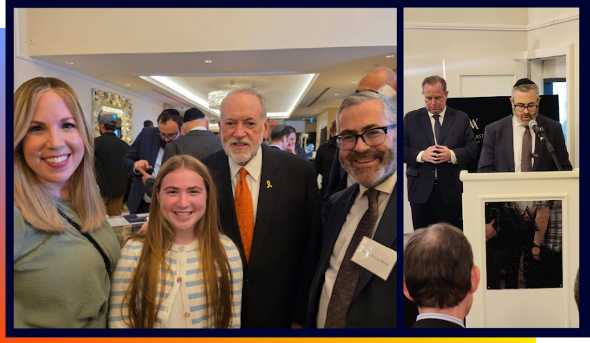 Rabbi Steven Burg and Jamie Geller at the Newsmax gala