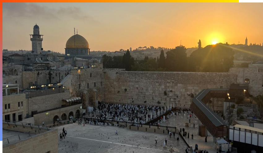 Sunrise over the Temple Mount