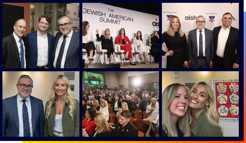 Jamie Geller and Aish staff at the Jewish American Summit