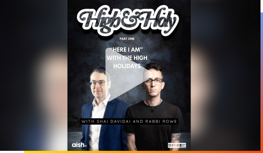 Rabbi Rowe and Shai Davidi's mini series