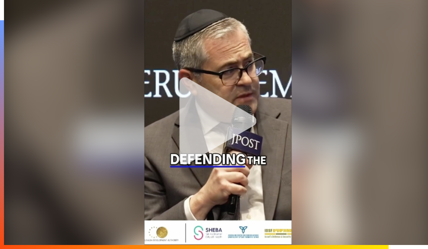 Rabbi Burg's speech at the Jewish American Summit