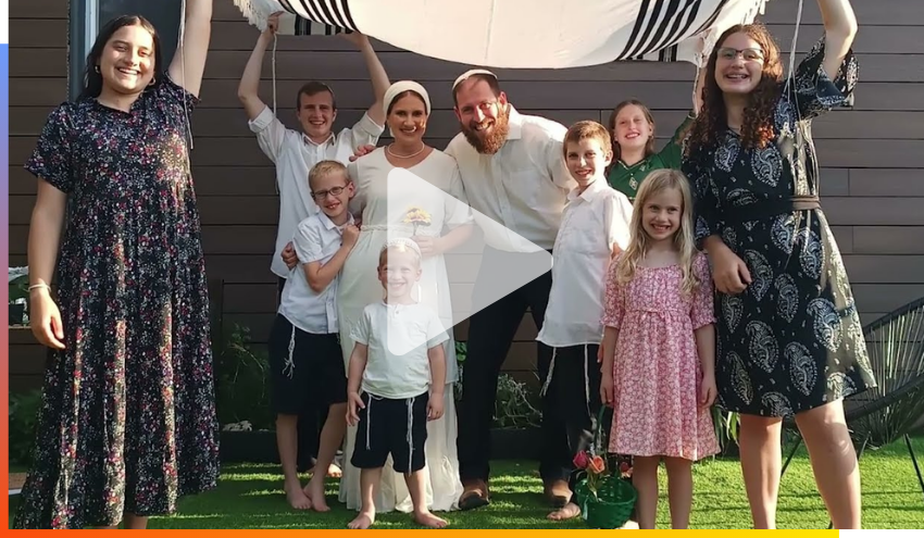 Rabbi Avi Goldberg and his family