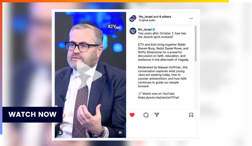Rabbi Steven Burg on ILTV