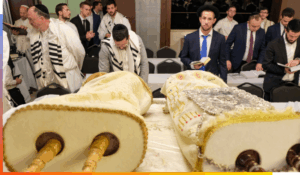 Torahs in a synagogue