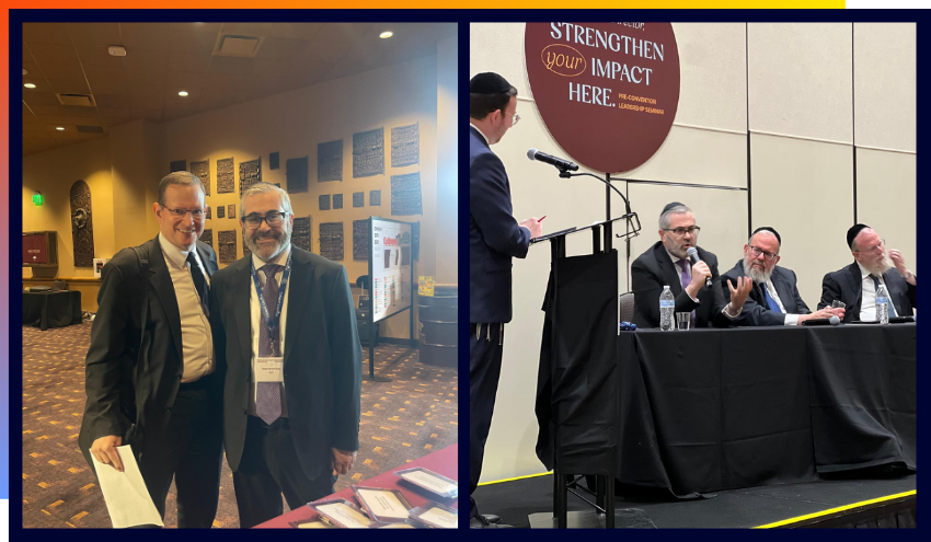 Rabbi Burg with Rabbi Dr. Noam Wasserman, Head of School for Yeshivat Ramaz