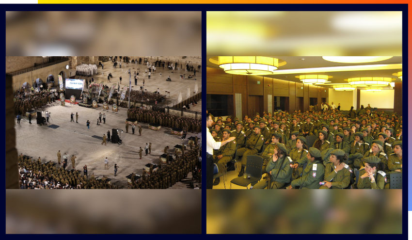 IDF soldiers at the kotel