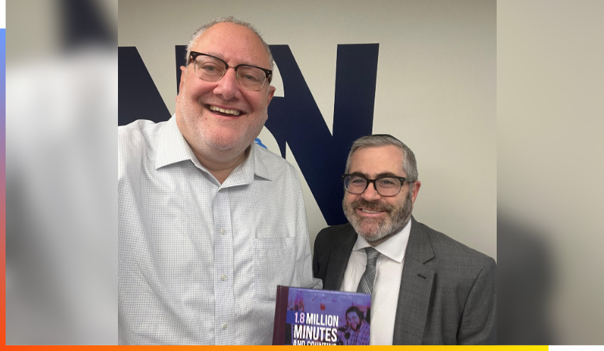 Nahum Segal and Rabbi Steven Burg 