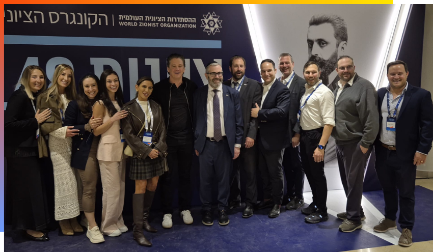 Aish Haam delegates at the World Zionist Congress