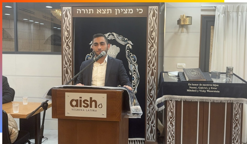 Aharon Biermacher, son of Rabbi Reuven Biermacher z’l.