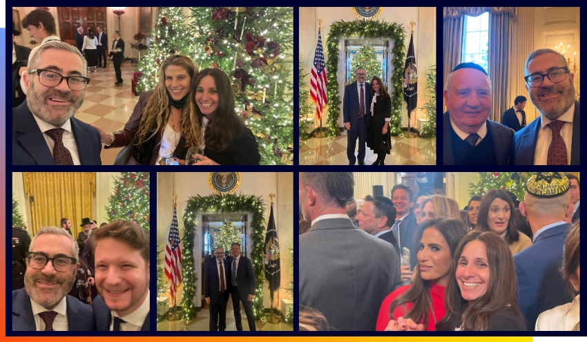 Rabbi Burg at the Hanukkah white house celebration