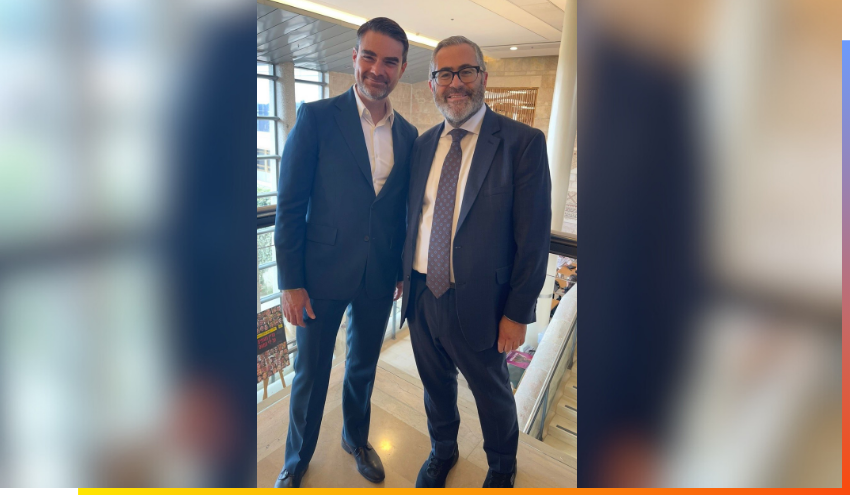 Rabbi Burg and Ben Shapiro