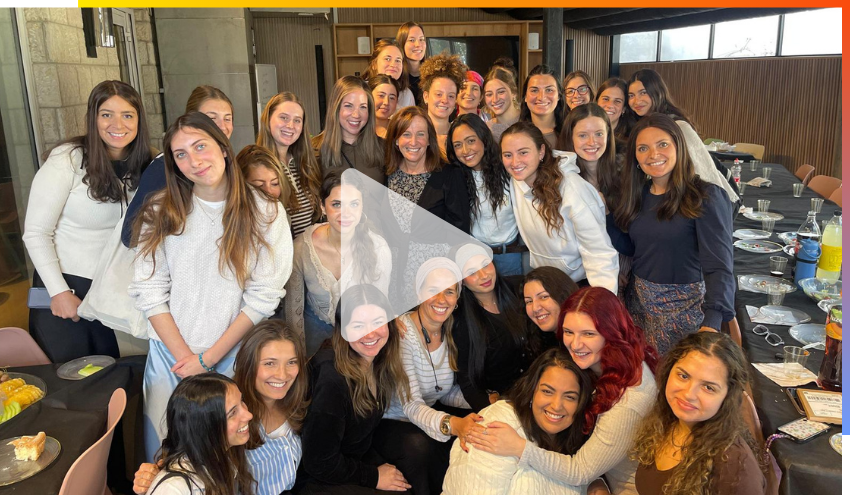 Aish women's program students