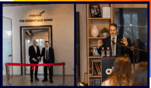 Cross river dedication ceremony at Aish