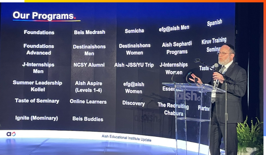 Aish programs at the AIsh legacy summit 2026