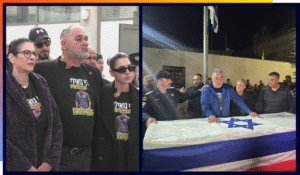 Ran Gvili's family at his funeral