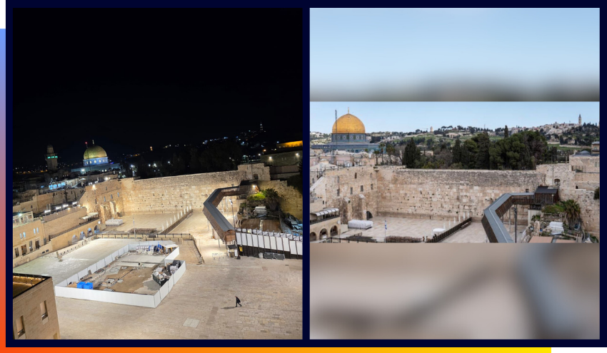 The Kotel stands empty this week due to regulations from the Homefront Command against public gatherings in light of the war with Iran.