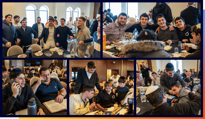 Students take part in the fundraising efforts for All in for Aish.