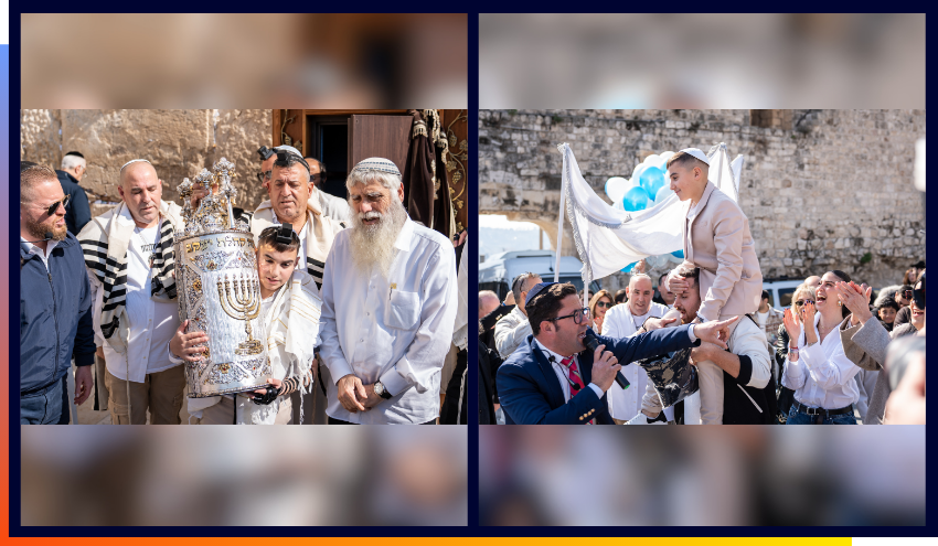 Bar Mitzvah of Ziv Braslavki, whose brother Rom was a hostage in Gaza for more than two years, before being released this past October.