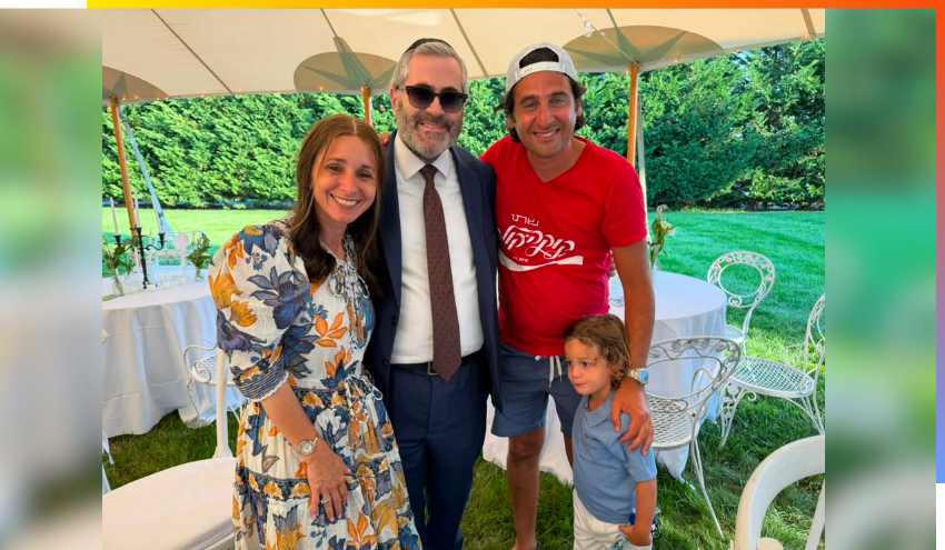 Rebbetzin Rachel and Rabbi Steven Burg at the Shaare Zedek fundraising event