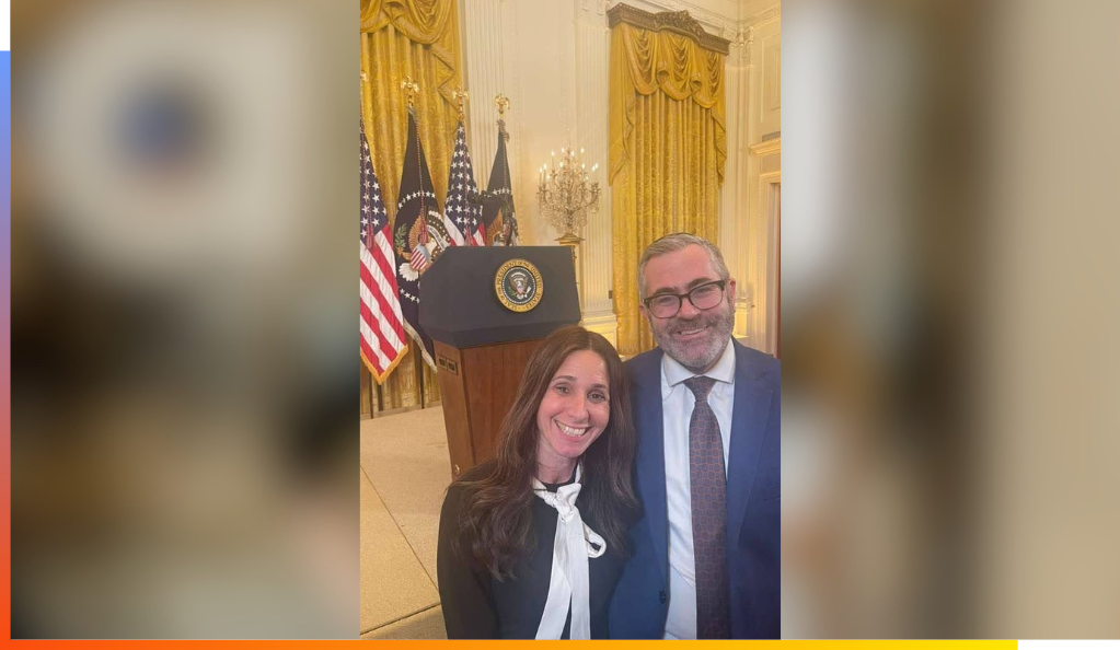 Rabbi Steven and Rebbetzin Rachel Burg at the White House