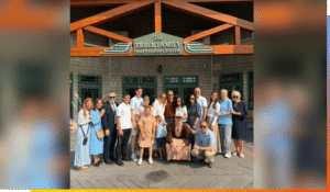Visiting at Camp Simcha together with the Erber Family