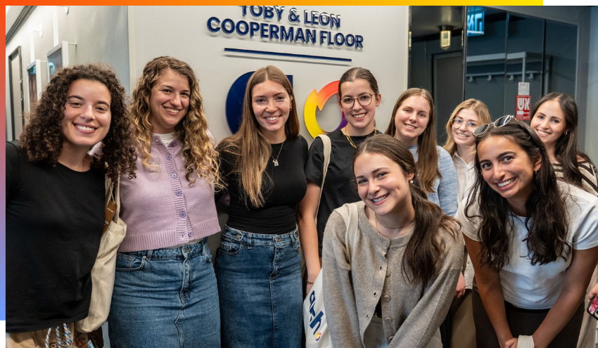 Aish J-Internship students in Jerusalem