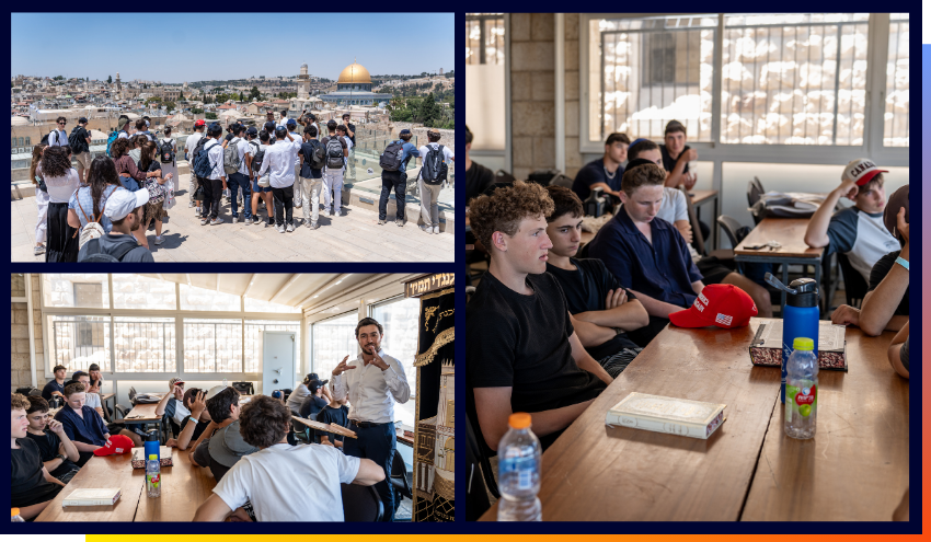 Jewish teens learn at the Dan and Hytman Family Aish World Center over the summer