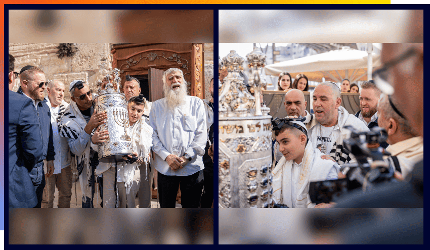 Bar Mitzvah of Ziv Braslavki, youngest brother of Rom, who was one of the hostages kidnapped by Hamas from the Nova festival