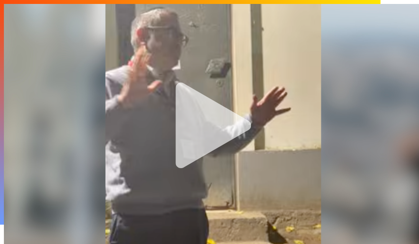Speaking outside the kever of Rav Noam Elimelech
