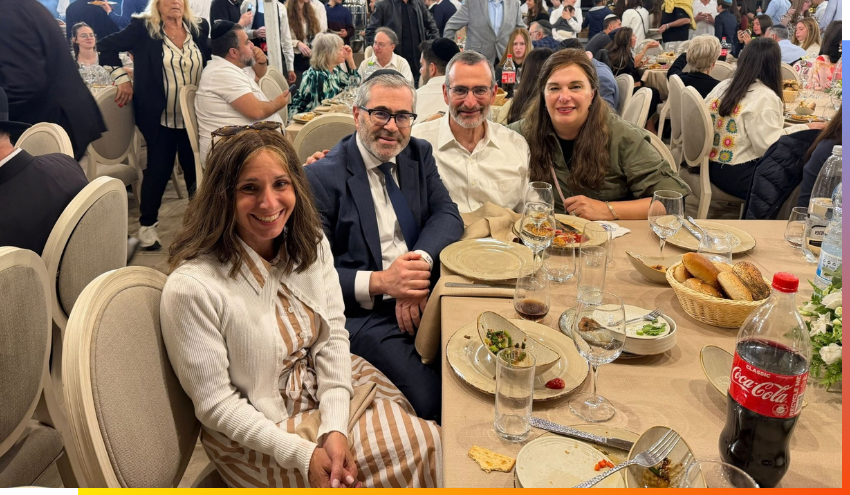 Rachel and Rabbi Steven Burg together with Aish Chairman Dr. Stuart and Andrea Hytman