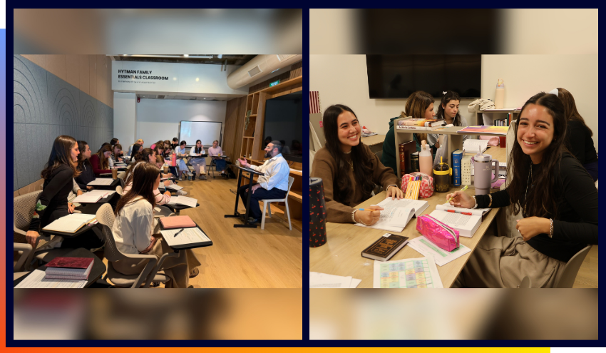 efg@Aish students studying at the Suzana and Ivan Kaufman Aish Institute for Women’s Education